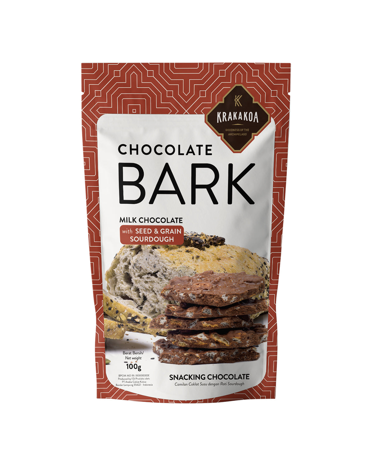 Chocolate Bark, Milk Chocolate with Seed & Grain – Krakakoa