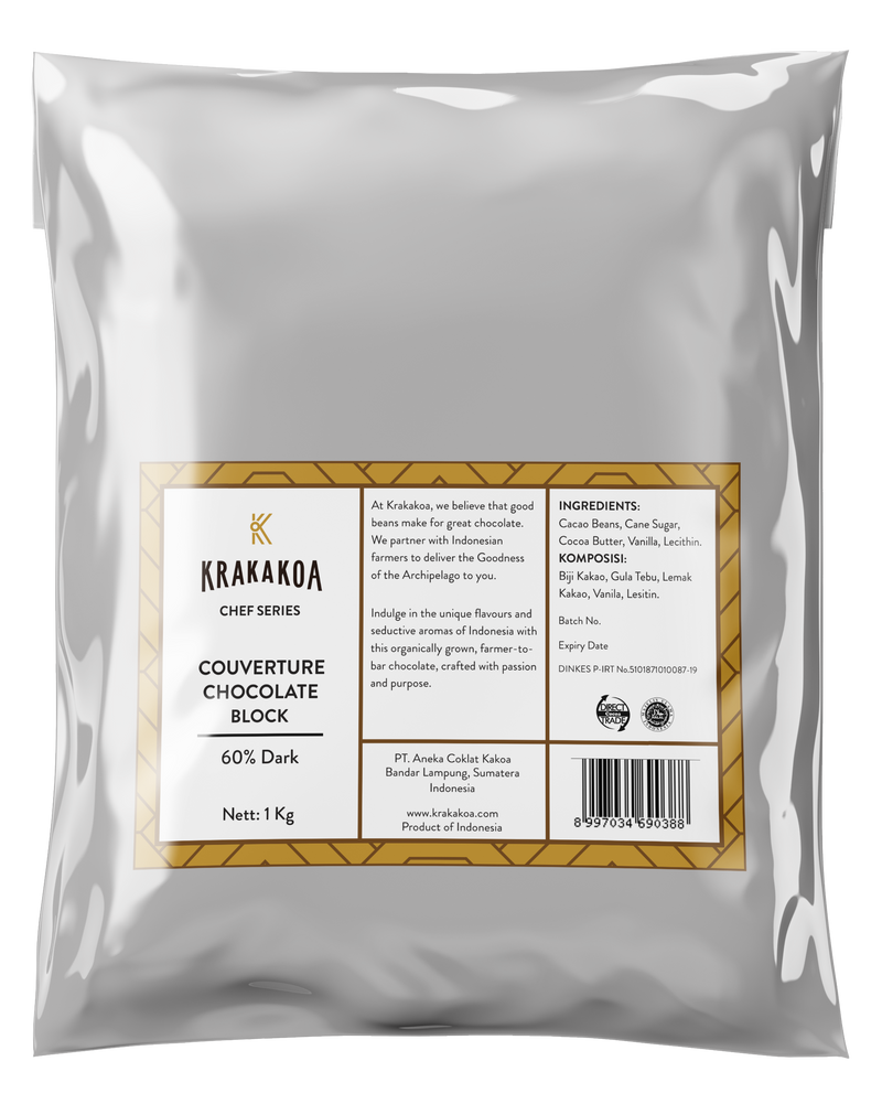 60% Dark Couverture Chocolate Block – 1 kg
