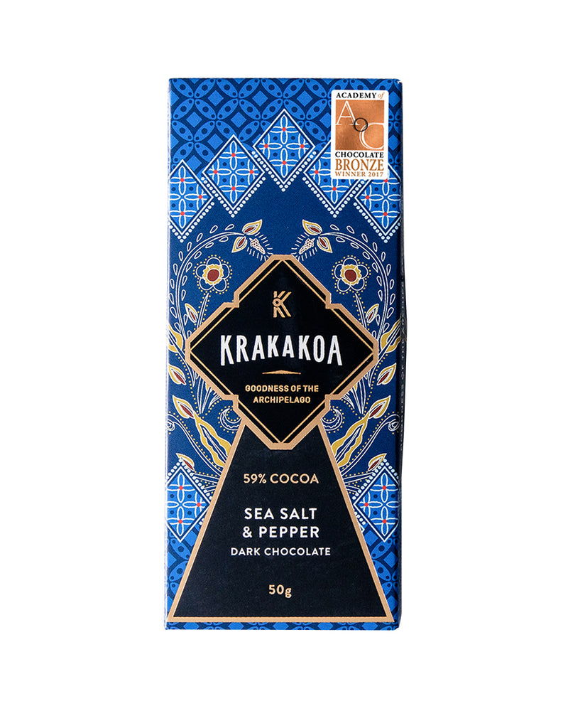 Flavoured Sea Salt & Pepper Dark Chocolate